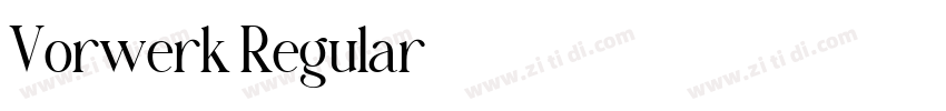 Vorwerk Regular字体转换